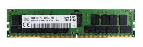 Memory RAM 1x 32GB Hynix DDR4 2Rx4 3200MHz PC4-25600 ECC REGISTERED  | HMA84GR7DJR4N-XN
