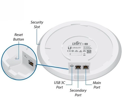 Access Point Ubiquiti UAP-AC-SHD-5 2,4 GHz | 5 GHz 1733 Mbps 802.11a/b/g/n/ac-wave2