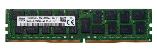Memory RAM 1x 128GB Hynix ECC LOAD REDUCED DDR4 2S4Rx4 2666MHZ PC4-21300 LRDIMM | HMABAGL7C4R4N-VN