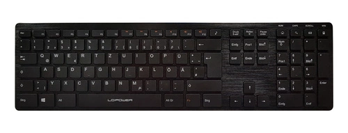 Wired keyboard LC-Power LC-KEY-5B-ALU QWERTZ