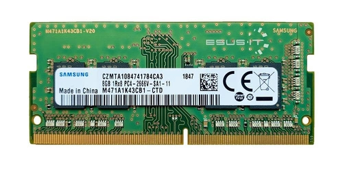 Memory RAM 1x 8GB Samsung SO-DIMM DDR4 2666MHZ PC4-21300 | M471A1K43CB1-CTD