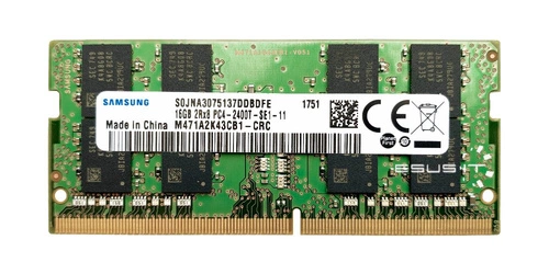 Memory RAM 1x 16GB Samsung SO-DIMM DDR4 2400MHz PC4-19200 | M471A2K43CB1-CRC