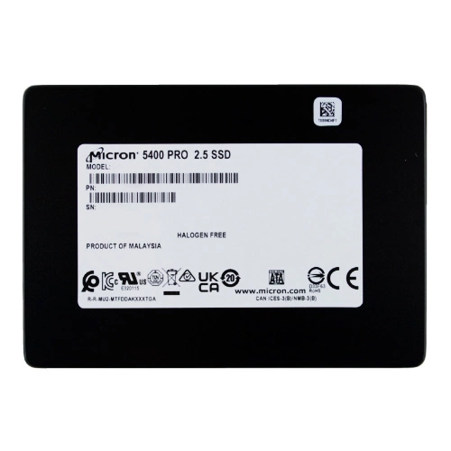 SSD disk Micron 5400 PRO 3.84TB 2.5'' SATA 6Gb/s TLC 3D-NAND | MTFDDAK3T8TGA-1BC1ZABYYR