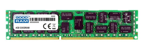 Memory RAM 1x 4GB GoodRAM ECC REGISTERED DDR3 2Rx8 1333MHz PC3-10600 RDIMM | W-MEM1333R3D84GLV