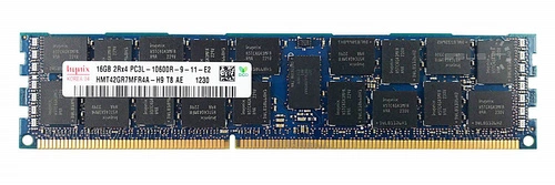 Memory RAM 1x 16GB Hynix ECC REGISTERED DDR3 2Rx4 1333MHz PC3-10600 RDIMM | HMT42GR7MFR4A-H9