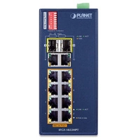Switch Planet IFGS-1022HPT 8x 100Mb 2x RJ-45/SFP 240 W PoE+