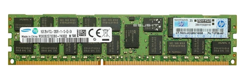 Memory RAM 1x 16GB Samsung ECC REGISTERED DDR3 1600MHz PC3-12800 RDIMM | M393B2G70DB0-YK0