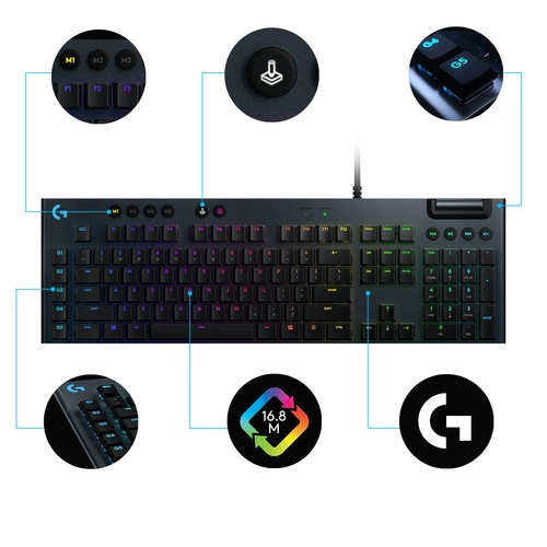 Wired keyboard Logitech G G815 QWERTY