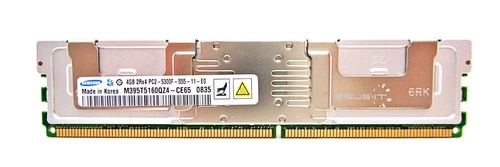 Memory RAM 1x 4GB Samsung ECC FULLY BUFFERED DDR2 667MHz PC2-5300 FBDIMM | M395T5160QZ4-CE65