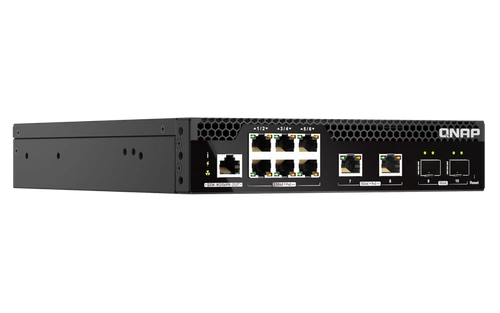 Switch QNAP QSW-M2106PR-2S2T 6x 2.5Gb | 2x 10Gb 2x SFP+ 310 W PoE+/PoE++