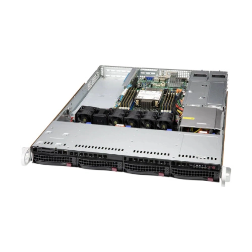 Server platform Supermicro 1U 510P-WTR SYS-510P-WTR Intel x 1 DDR4 x 8 4 x 3.5" SATA/SAS/NVME PSU 1+1