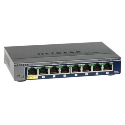 Switch Netgear GS108T-200GES | 128 kB | 16 Gb/s | 8x Ethernet Port
