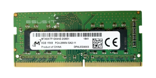 Memory RAM 1x 8GB Micron SO-DIMM DDR4 2666MHZ PC4-21300 | MTA8ATF1G64HZ-2G6