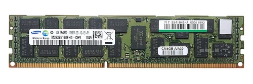 Memory RAM 1x 4GB Samsung ECC REGISTERED DDR3 1333MHz PC3-10600 RDIMM | M393B5170FH0-CH9