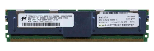 Memory RAM 1x 4GB IBM ThinkServer & System X DDR2 667MHz ECC FULLY BUFFERED DIMM | 39M5796 