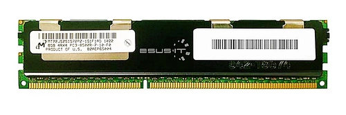 Memory RAM 1x 8GB Micron ECC REGISTERED DDR3  1066MHz PC3-8500 RDIMM | MT72JSZS1G72PZ-1G1
