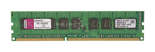 Memory RAM 1x 4GB Kingston ECC UNBUFFERED DDR3  1333MHz PC3-10600 UDIMM | KTA-PE313E/4G