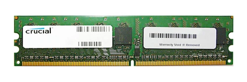 Memory RAM 1x 4GB Crucial ECC REGISTERED DDR2  800MHz PC2-6400 RDIMM | CT51272AB80E.36FQH