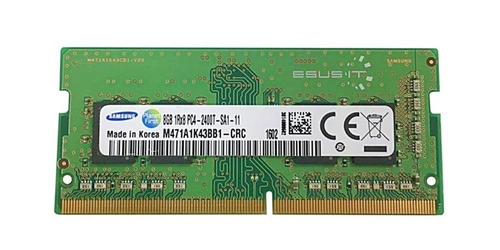 Memory RAM 1x 8GB Samsung SO-DIMM DDR4 2400MHz PC4-19200 | M471A1K43BB1-CRC