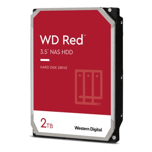 Hard Disk Drive Western Digital  RED 3.5'' HDD 2TB 5400RPM SATA 6Gb/s 64MB | WD20EFPX