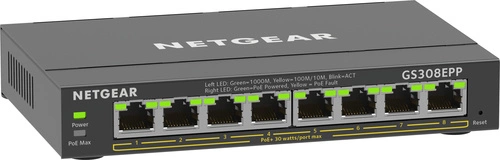 Switch Netgear GS308EPP-100PES 8x 1Gb 123 W PoE+