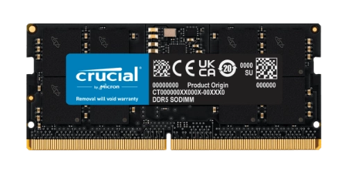 Memory RAM 1x 16 GB Crucial SO-DIMM DDR5 4800MHz PC5-38400 | CT16G48C40S5