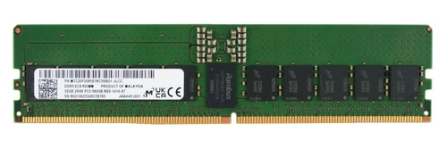 Memory RAM 1x 32GB Micron 2Rx8 PC5-51200 DDR5 6000MHz 1.1V ECC REGISTERED | MTC20F2085S1RC64BD2R