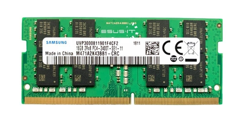 Memory RAM 1x 16GB Samsung SO-DIMM DDR4 2400MHz PC4-19200 | M471A2K43BB1-CRC