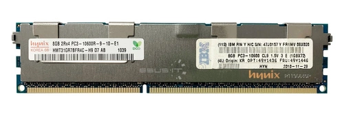 Memory RAM 1x 8GB Hynix ECC REGISTERED DDR3  1333MHz PC3-10600 RDIMM | HMT31GR7BFR4C-H9