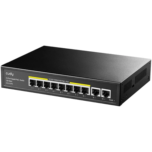 Switch Cudy 10x 1Gb 120 W PoE+