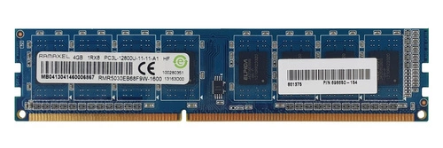 Memory RAM 1x 4GB Ramaxel NON-ECC UNBUFFERED DDR3 1600MHz PC3-12800 UDIMM | RMR5030EB68F9W