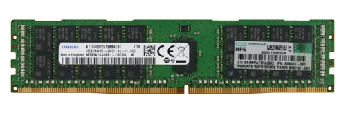 Memory RAM 1x 16GB Samsung ECC REGISTERED DDR4 2Rx4 2400MHz PC4-19200 RDIMM | M393A2G40EB1-CRC