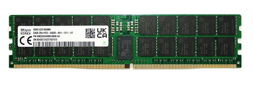 Memory RAM 1x 64GB Hynix ECC REGISTERED DDR5 2Rx4 6400MHz PC5-51200 RDIMM | HMCG94AHBRA480N