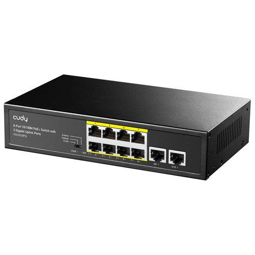 Switch Cudy FS1010PG 8x 100Mb | 2x 1Gb 120 W PoE+