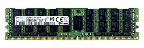 Memory RAM 1x 64GB Samsung ECC LOAD REDUCED DDR4 2400MHz PC4-19200 LRDIMM | M386A8K40BMB-CRC