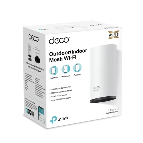 Access Point TP-LINK Deco X50-Outdoor(1-pack) 2.4 GHz | 5 GHz 2402 Mbps 802.11 a/b/g/n/ac/ax