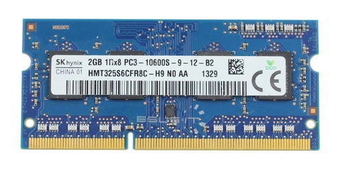 Memory RAM 1x 2GB Hynix SO-DIMM DDR3 1333MHz PC3-10600 | HMT325S6CFR8C-H9