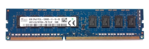 Memory RAM 1x 8GB Hynix ECC UNBUFFERED DDR3  1600MHz PC3-12800 UDIMM | HMT41GU7AFR8A-PB