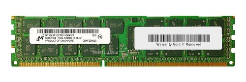 Memory RAM 1x 8GB Micron ECC REGISTERED DDR3 2Rx4 1600MHz PC3-12800 RDIMM | MT36KSF1G72PZ-1G6 