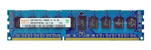 Memory RAM 1x 4GB Hynix ECC REGISTERED DDR3  1333MHz PC3-10600 RDIMM | HMT351R7BFR8C-H9