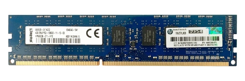 Memory RAM 1x 4GB Kingston ECC UNBUFFERED DDR3 2Rx8 1600MHz PC3-12800 UDIMM | 9995525-047.A00G