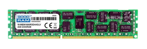 Memory RAM 1x 4GB GoodRAM ECC REGISTERED DDR3 2Rx4 1600MHz PC3-12800 RDIMM | W-MEM1600R3D44G