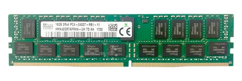 Memory RAM 1x 16GB Hynix ECC REGISTERED DDR4 2Rx4 2400MHz PC4-19200 RDIMM | HMA42GR7AFR4N-UH