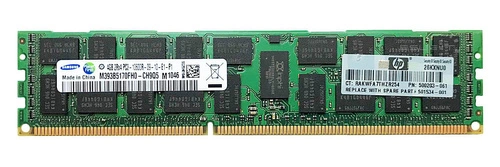 Memory RAM 1x 4GB Samsung ECC REGISTERED DDR3 2Rx4 1333MHz PC3-10600 RDIMM | M393B5170FH0-CH9