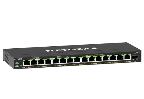 Switch Netgear GS316EP-100PES 15x 1Gb 1x SFP 180 W PoE+