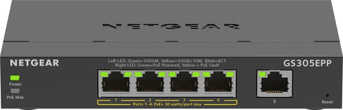 Switch Netgear GS305EPP-100PES 5x 1Gb 120 W PoE+