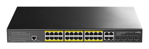 Switch Cudy GS2028PS4-400W 24x 1Gb 4x RJ-45/SFP 400 W PoE+