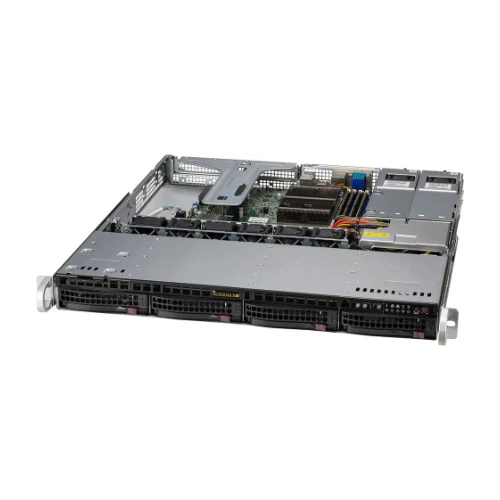 Server platform Supermicro 1U 510T-M SYS-510T-M Intel x 1 DDR4 x 4 4 x 3.5" SATA PSU 1