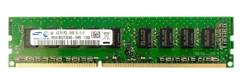 Memory RAM 1x 4GB Samsung ECC UNBUFFERED DDR3 2Rx8 1333MHz PC3-10600 UDIMM | M391B5273CH0-YH9