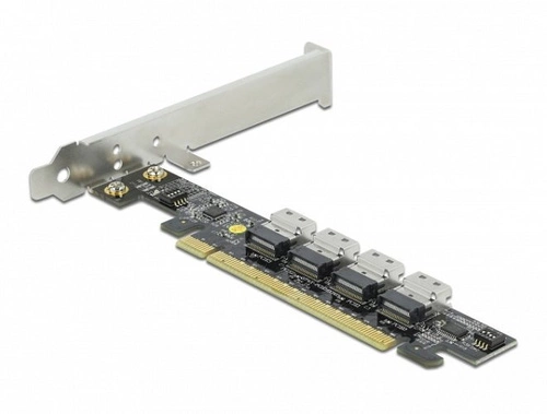 Delock Card PCI Express x16 do 4 x SFF-8654 4i NVMe - Bifurcation | 89030